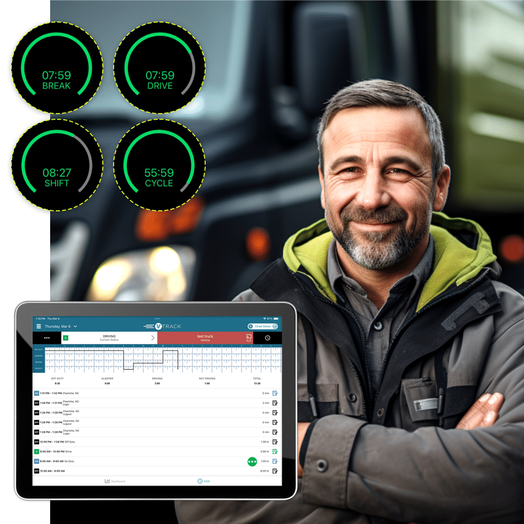 Hours of service mobile app